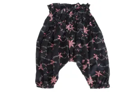 6-12 mo Baby Girl Harem Pants | Playful Black