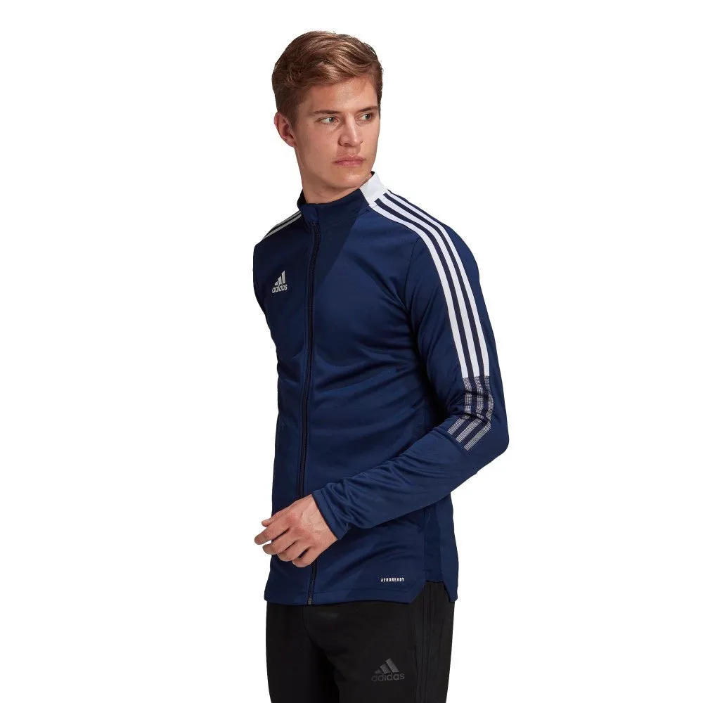 Adidas Adult Tiro 21 Track Jacket (Navy/White)