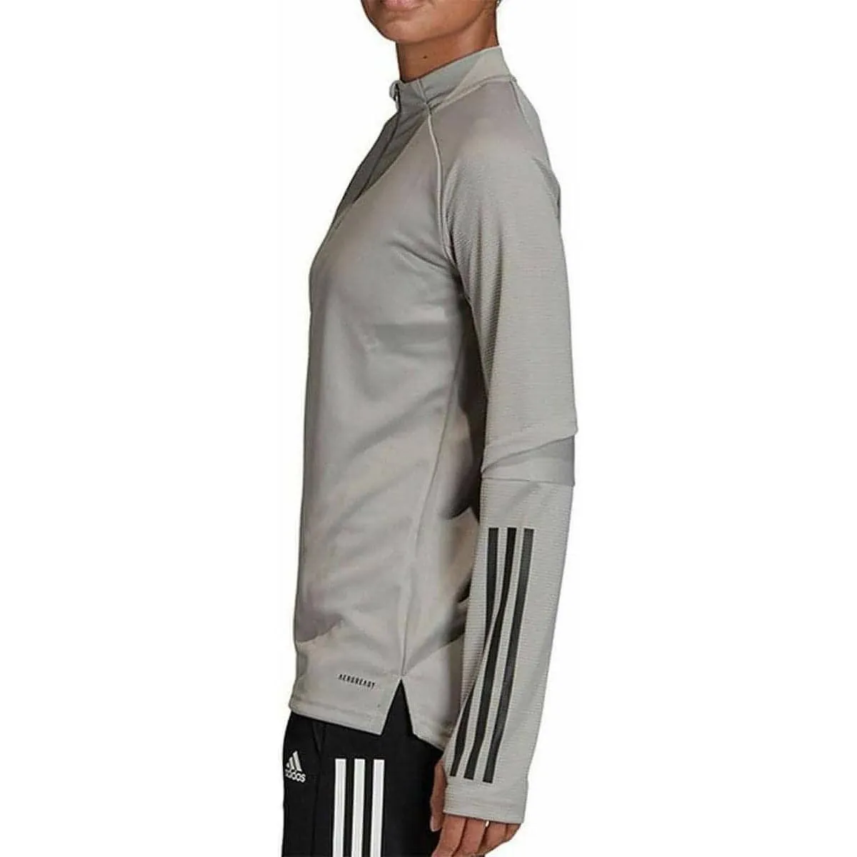 adidas Condivo 20 Half Zip Long Sleeve Womens Training Top - Grey