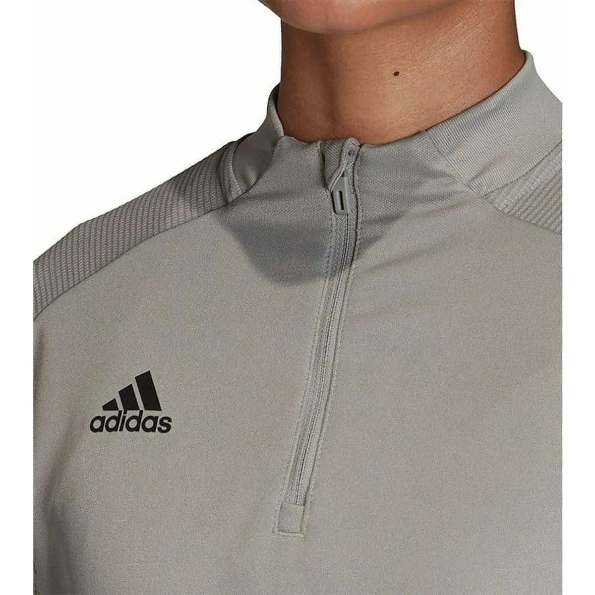 adidas Condivo 20 Half Zip Long Sleeve Womens Training Top - Grey