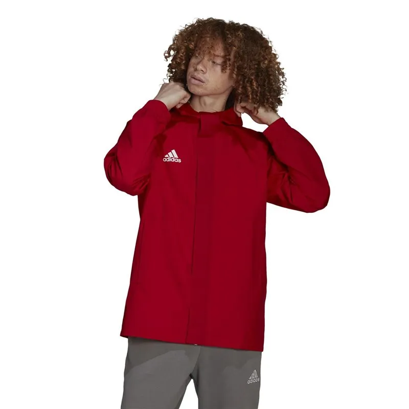 adidas Entrada 22 AW Jacket - Adult - Team Power Red/White