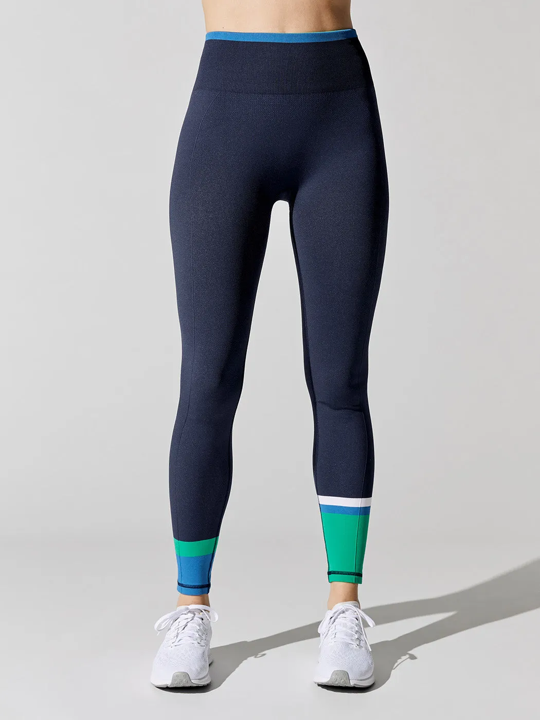 Athlete 7/8 Seamless Workout Leggings - Navy Blue