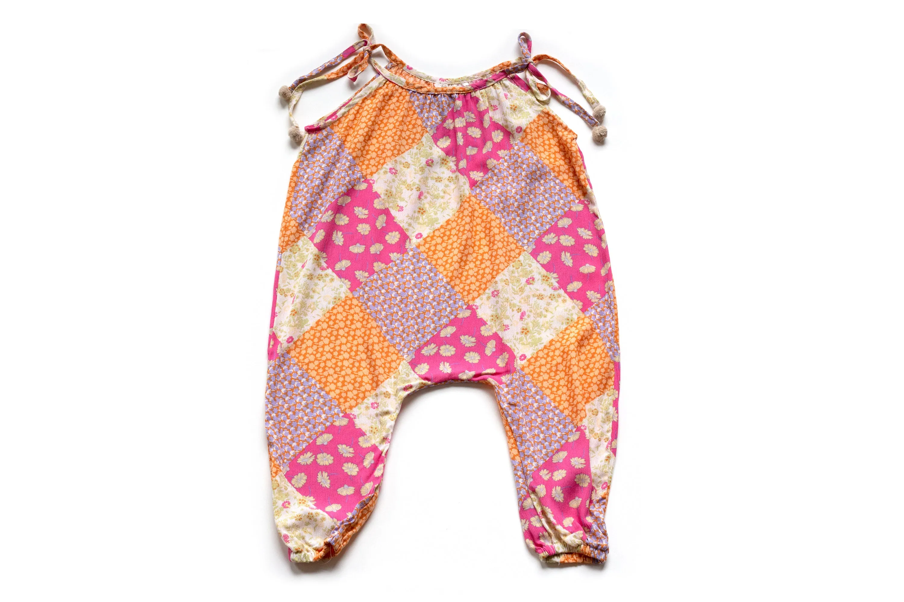 Baby & Girls Pom Pom Jumper | Primavera Patchwork