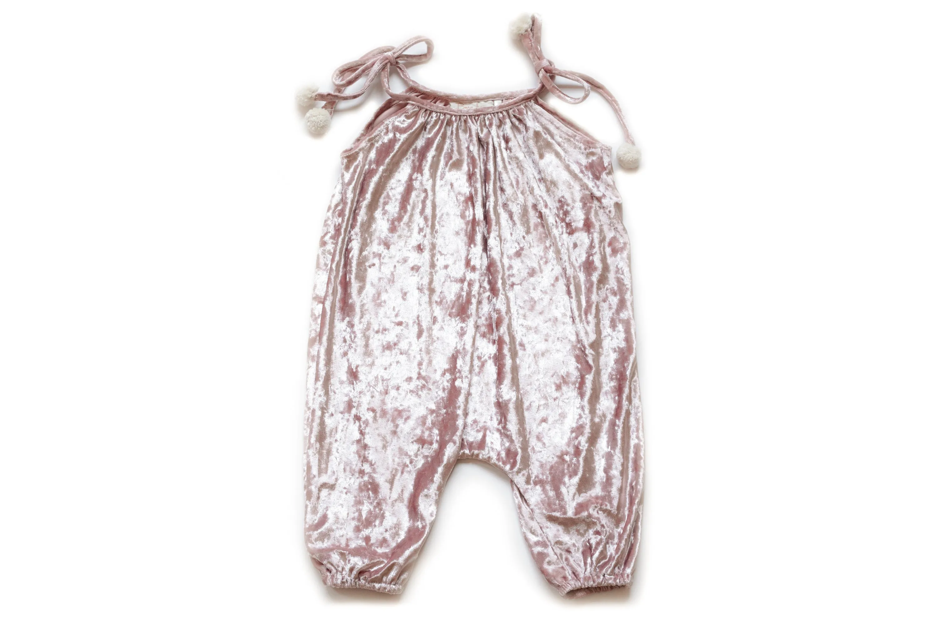 Baby & Girls Soft Velvet Jumper | Ballet Blush