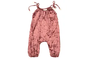 Baby & Girls Soft Velvet Jumper | Rose Wood