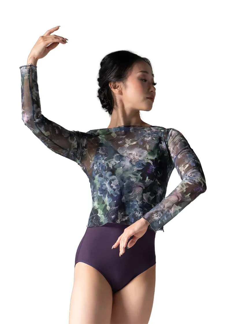 Ballet Rosa "Imogen" Sheer Long Sleeve Top