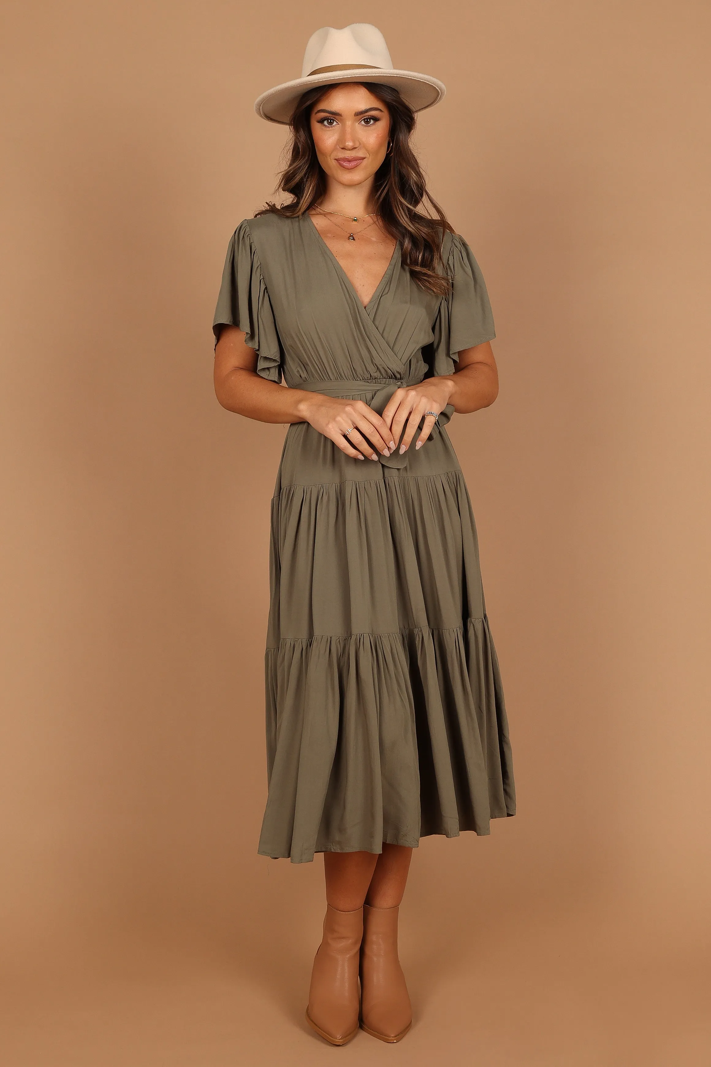 Barker Dress - Olive