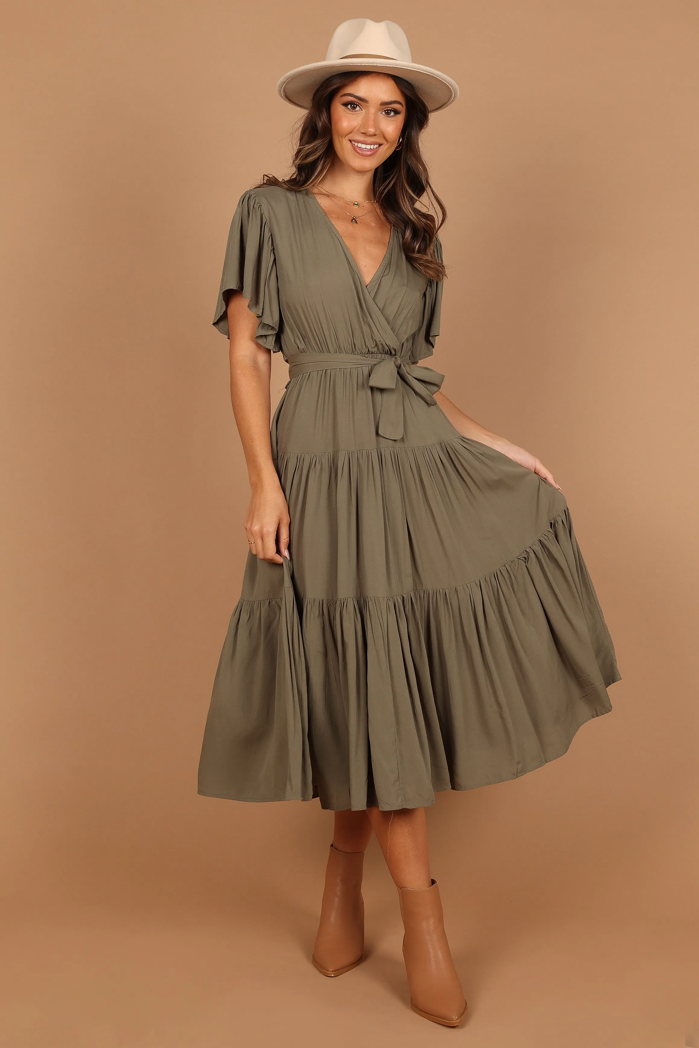 Barker Dress - Olive