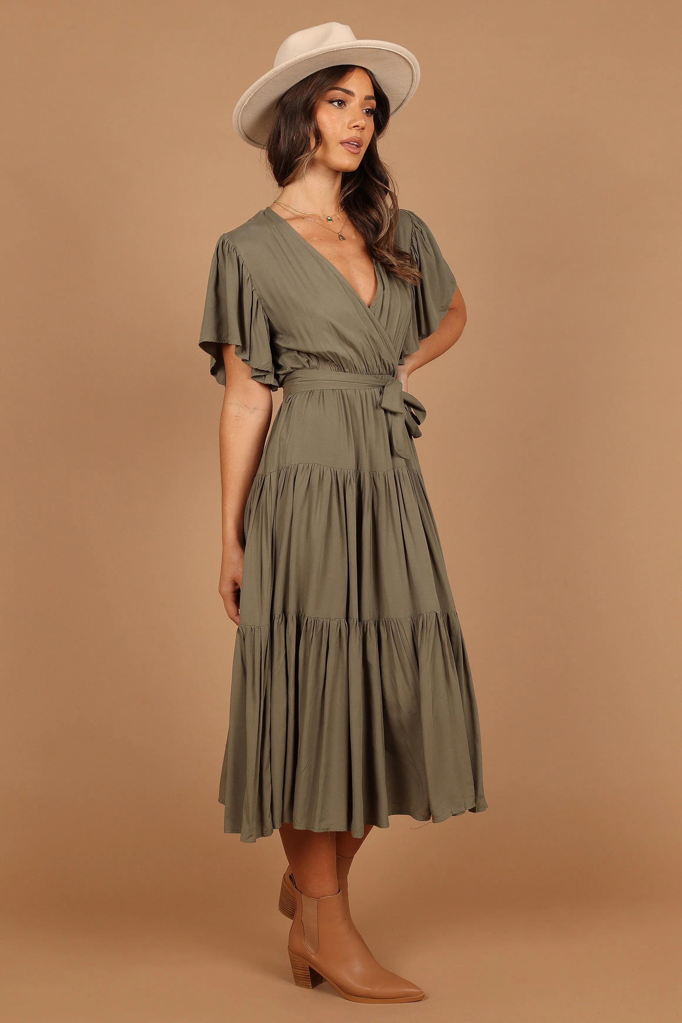 Barker Dress - Olive