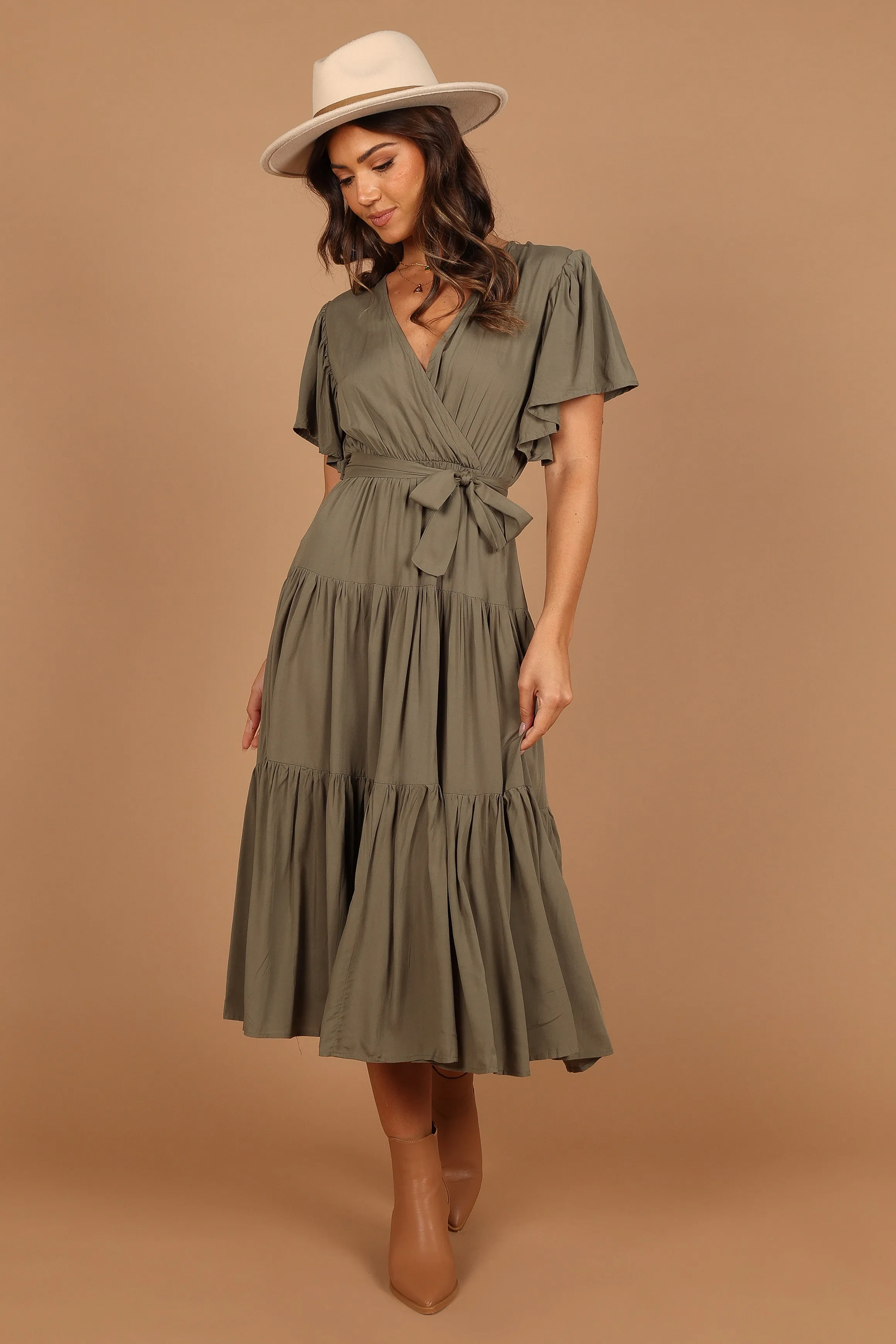 Barker Dress - Olive