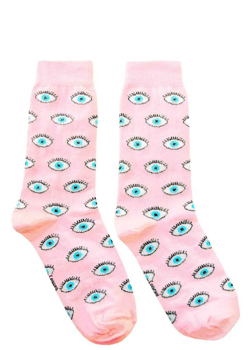 Blue Eyes Glitter Socks