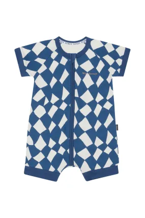 Bonds Zip Romper - Cubic Cascade Navy