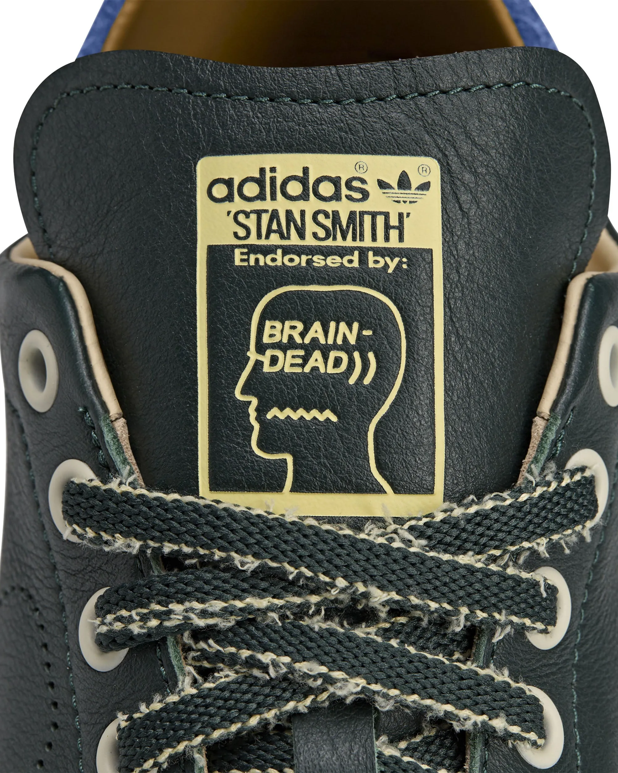 Brain Dead Stan Smith  - Shadow Green / Dark Blue / Carbon Black