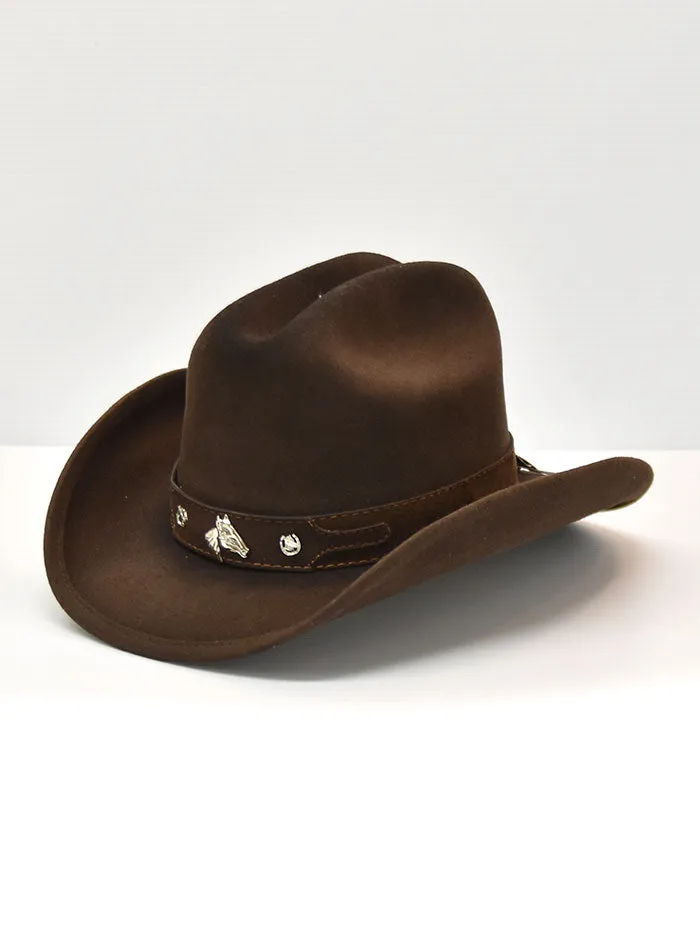 Bullhide HORSING AROUND 0483CH  Kids Western Felt Hat Chocolate