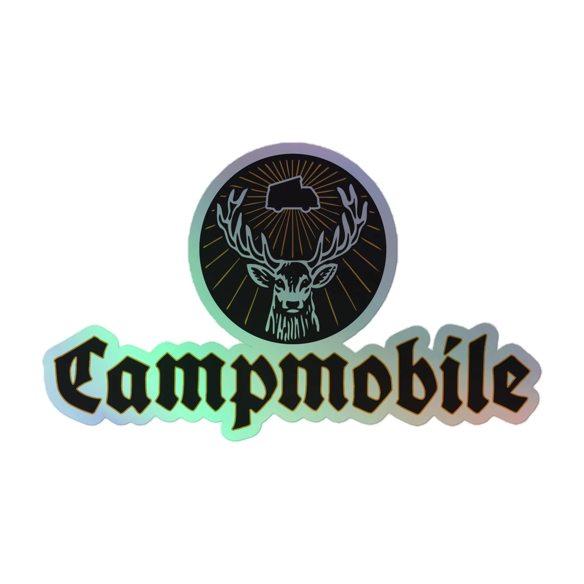 Campermeister Campmobile Holographic Sticker