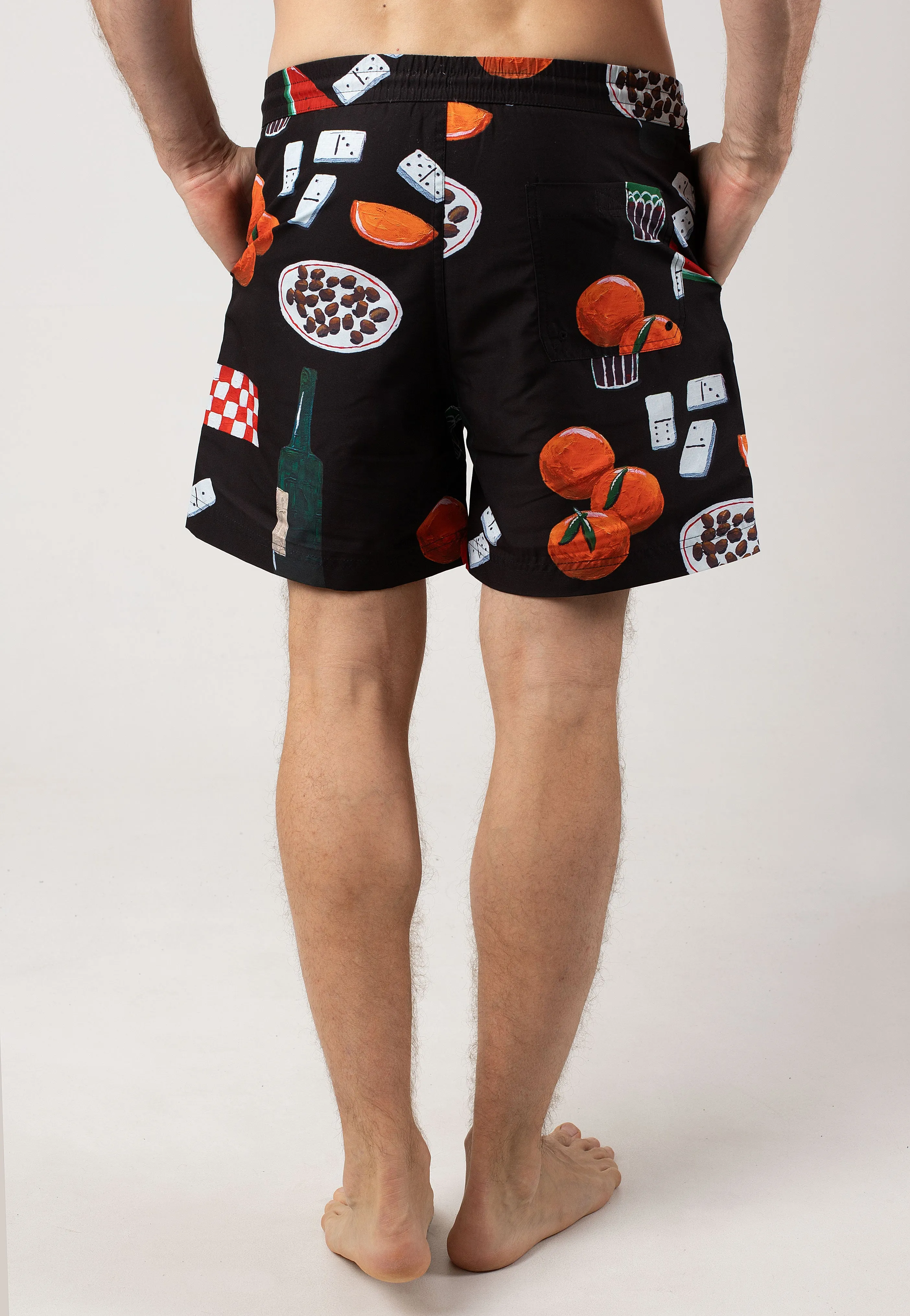 Carhartt WIP - Slater Swim Isis Maria Dinner Print/Black - Board Shorts