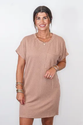 Casual Attitude Mocha Tunic Dress