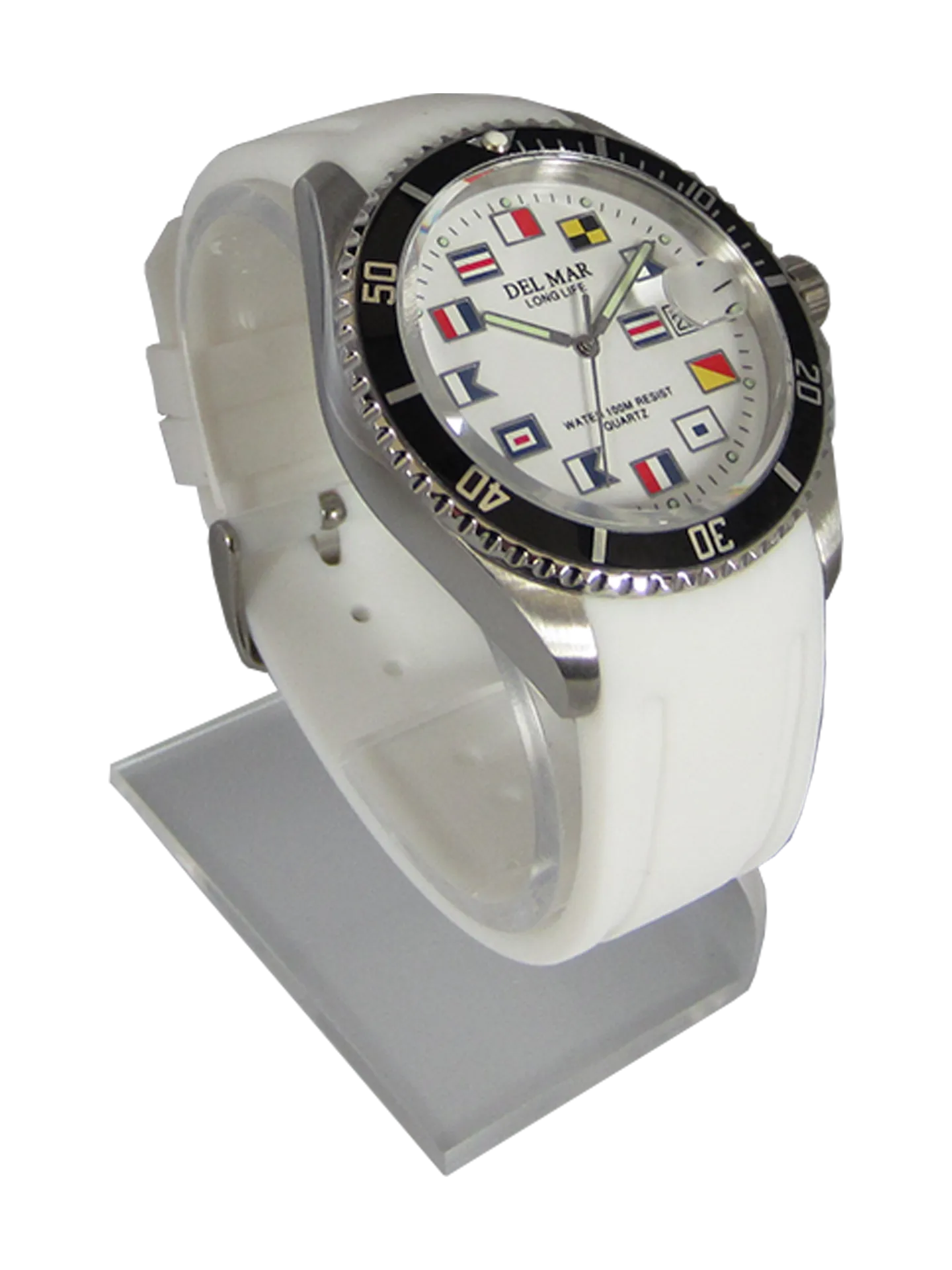 Catalina Sportstrap Men's and Youth White Nautical Face 100M Watch #50380