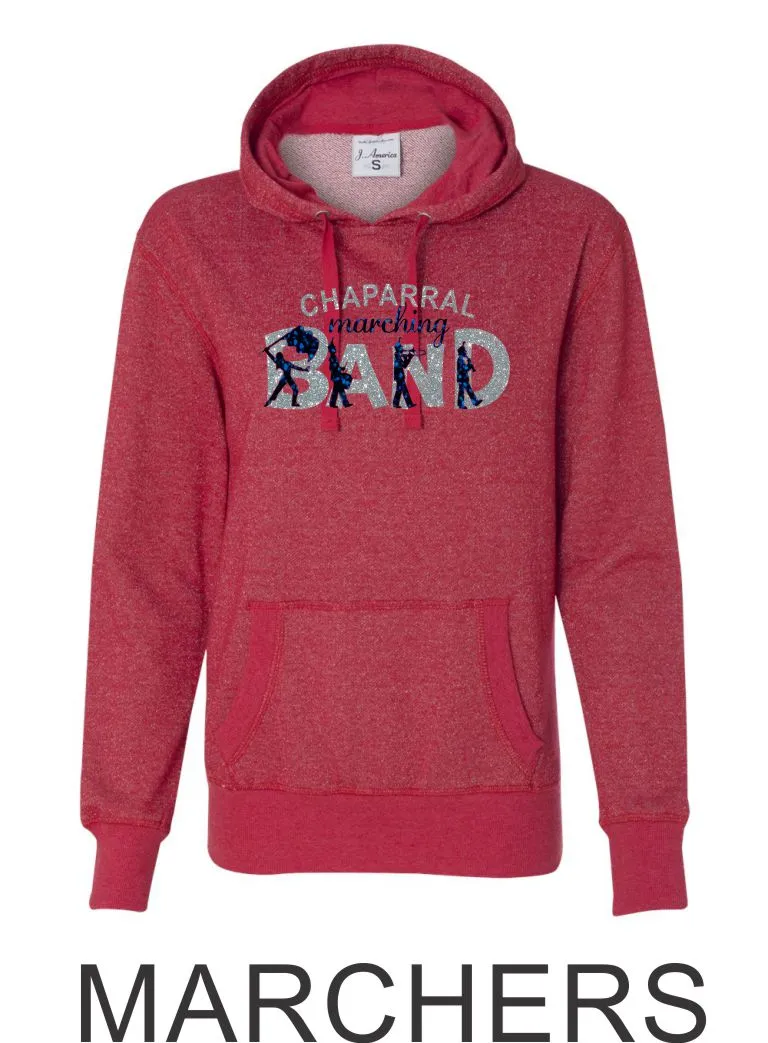 Chap Band Ladies Sparkle Fabric French Terry Hoodie- 3 designs