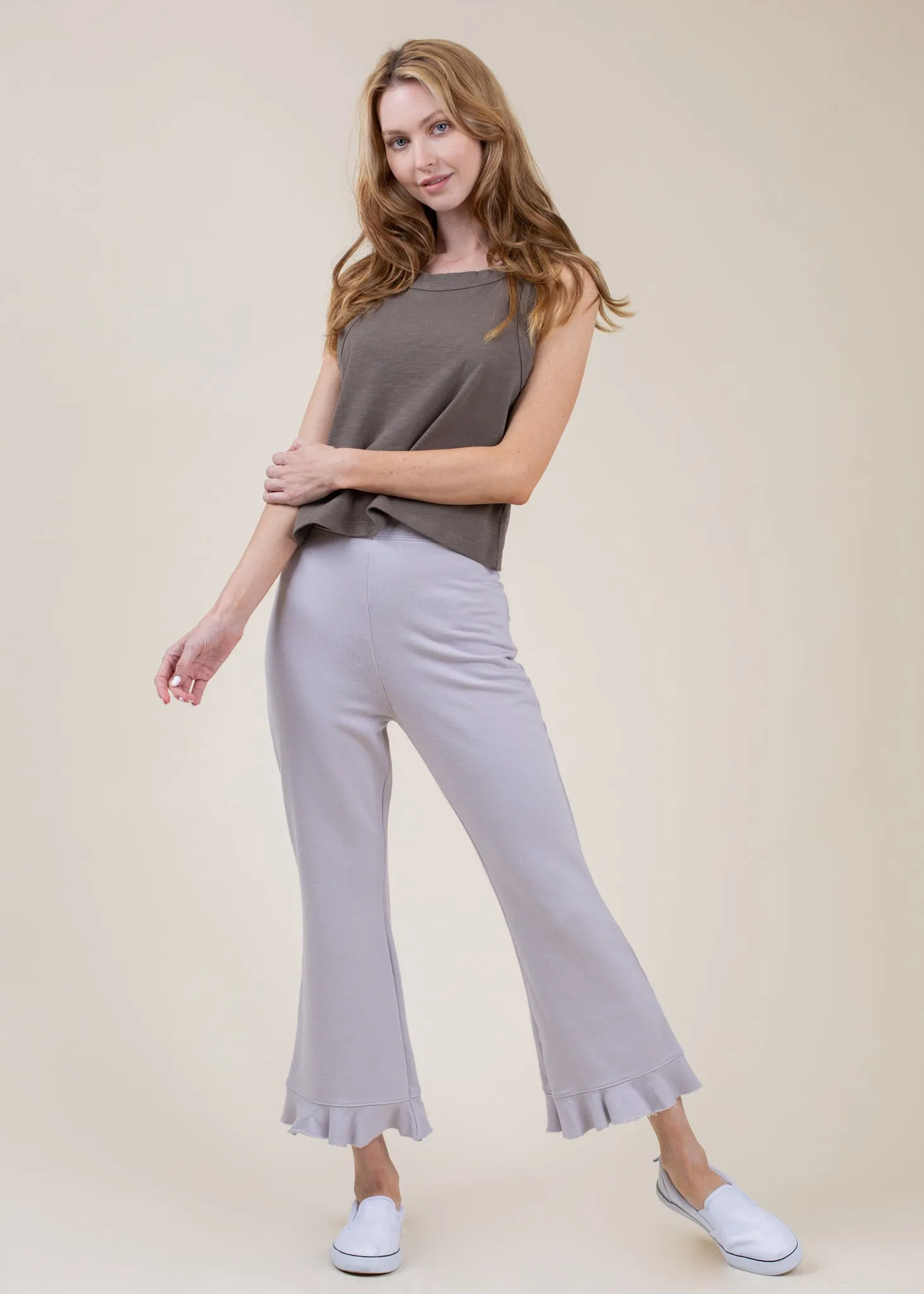 Cropped Frill Sweatpant