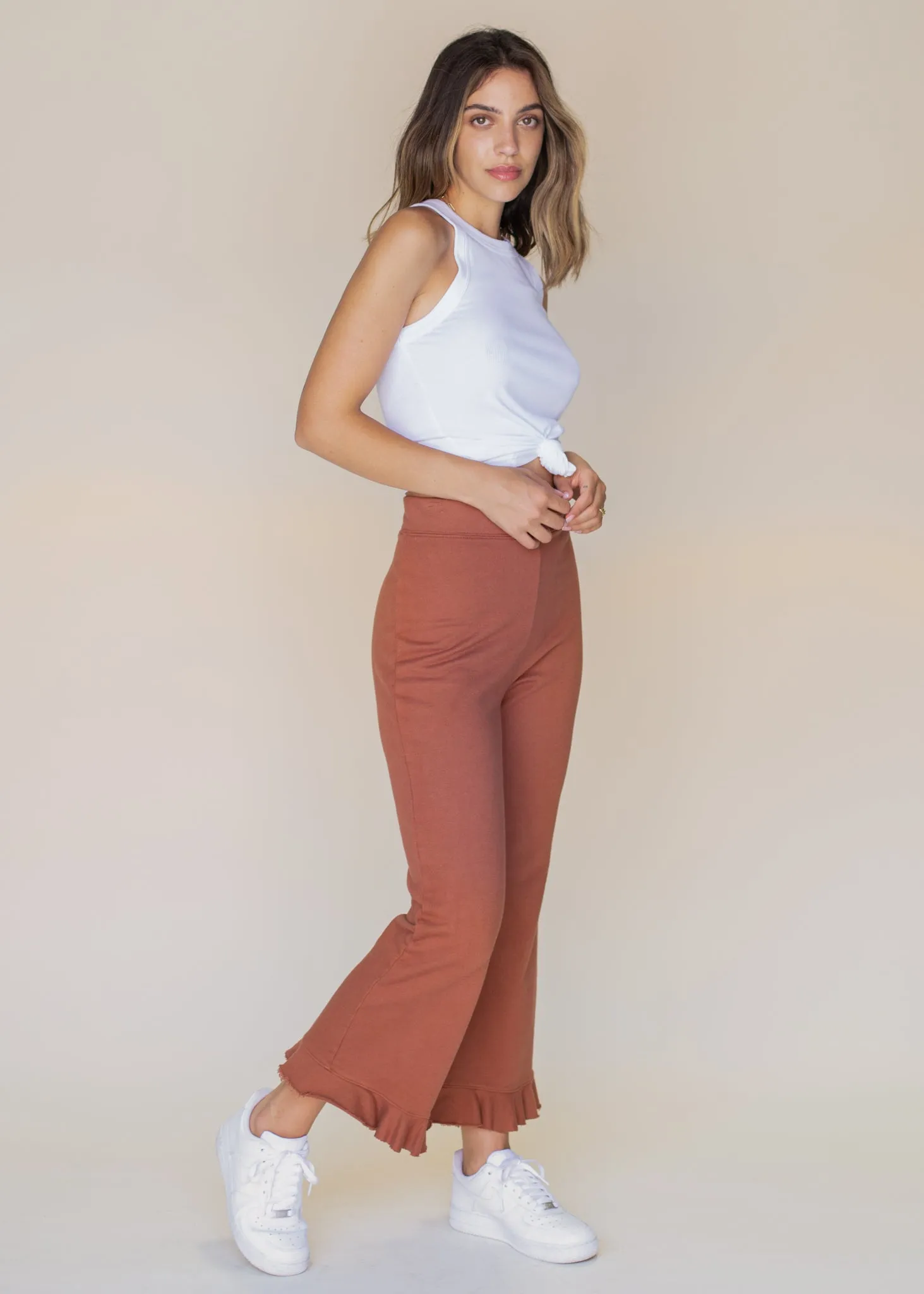 Cropped Frill Sweatpant