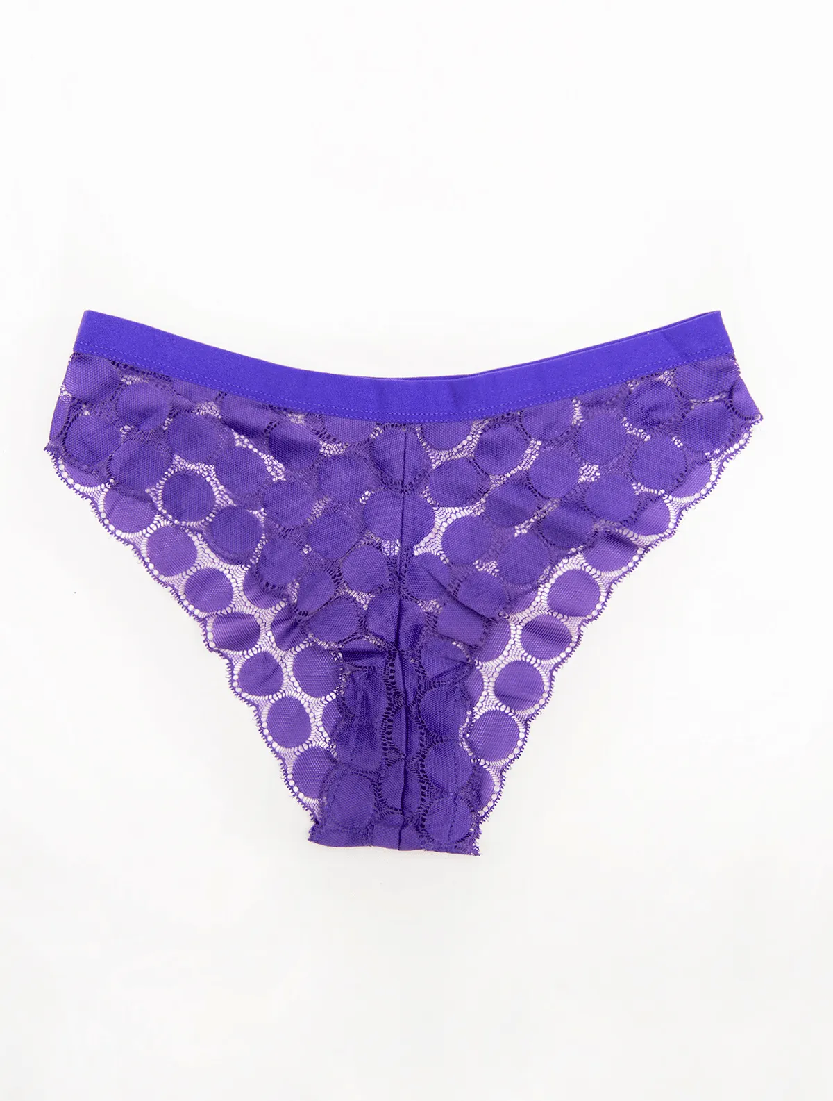 Dotted Me Purple Cheeky