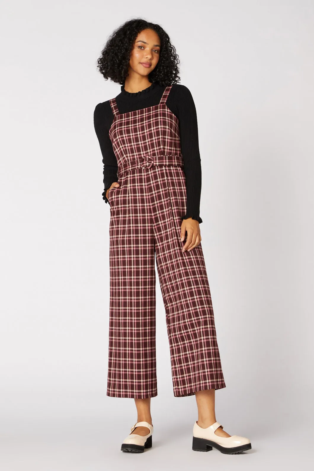 Gina Check Jumpsuit