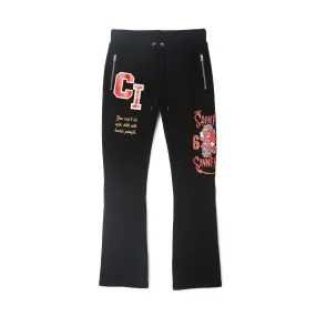 HIPSTER SWEATPANTS "VARSITY" IN BLACK