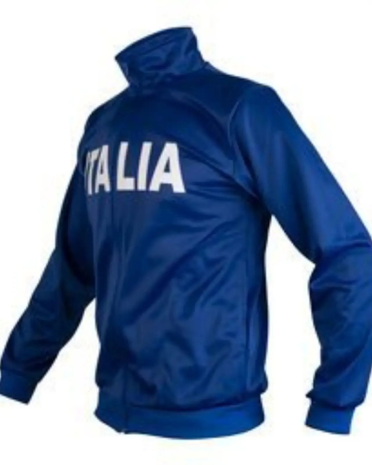 Italy 1970 Football Jacket Blue Vintage Track Soccer Retro Style