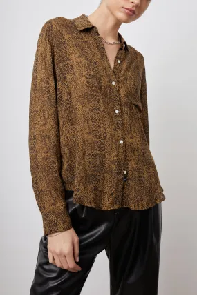 JOSEPHINE SHIRT - SEPIA PYTHON