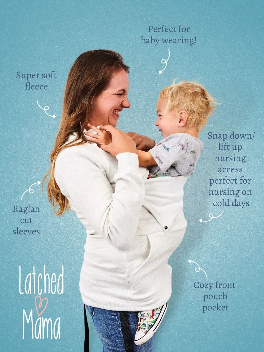 Latched Mama Harbor Snap Nursing Pullover