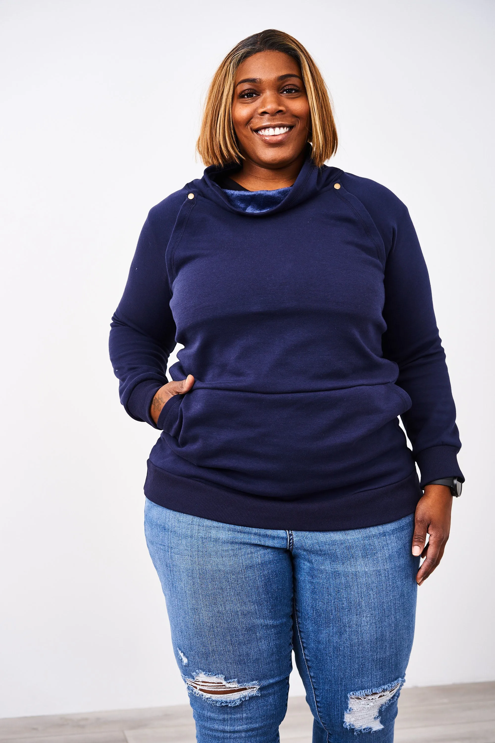 Latched Mama Harbor Snap Nursing Pullover