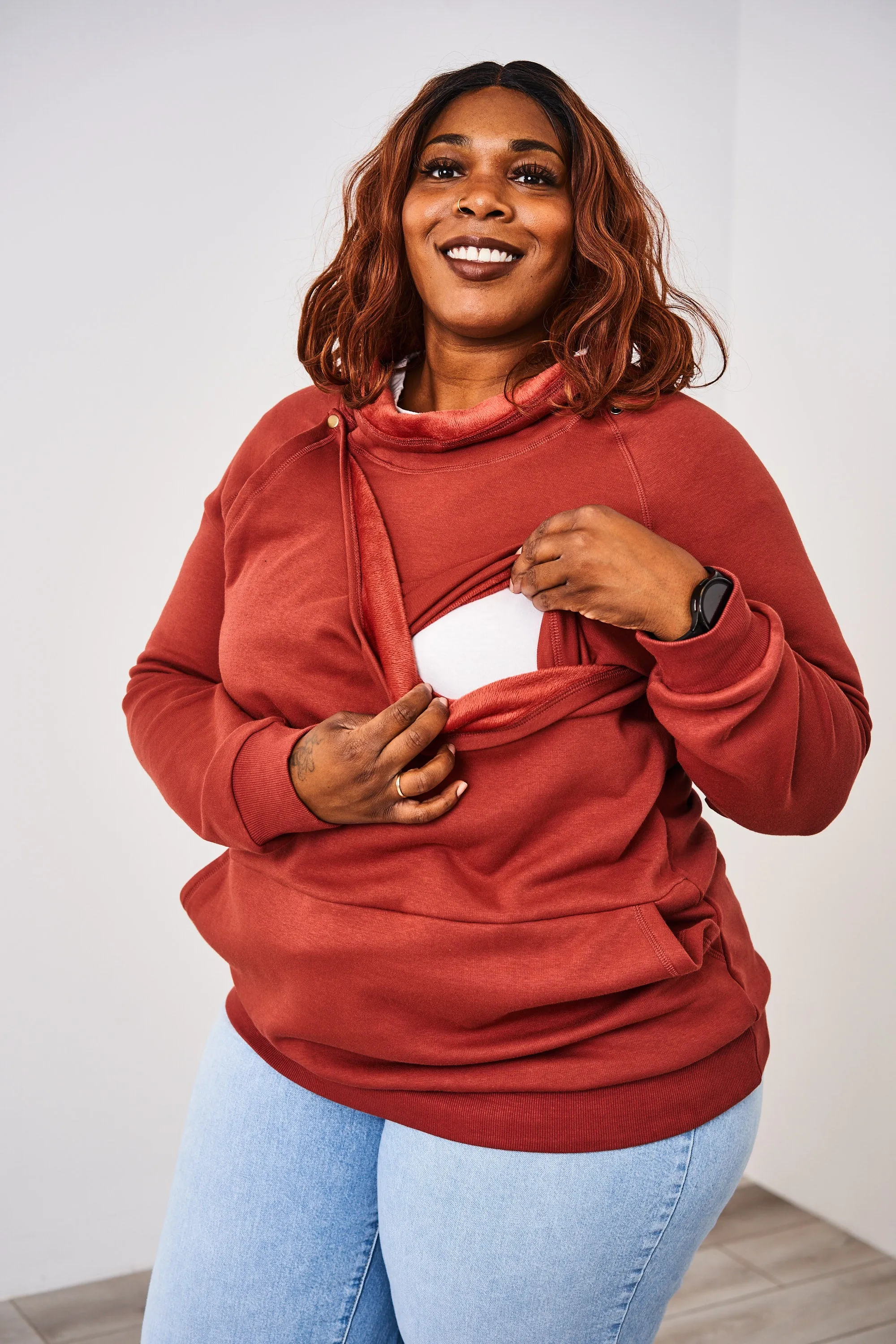 Latched Mama Harbor Snap Nursing Pullover