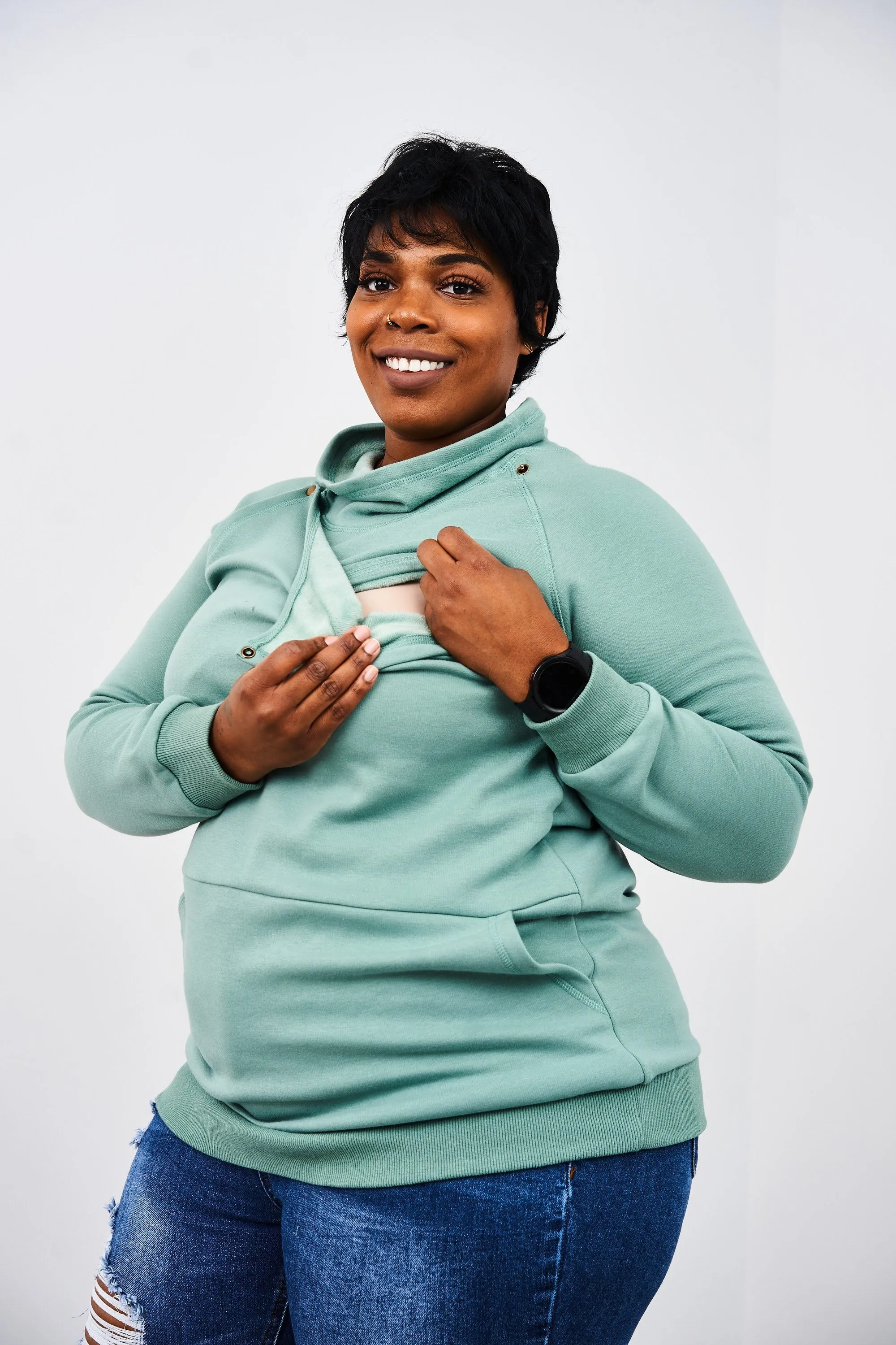 Latched Mama Harbor Snap Nursing Pullover