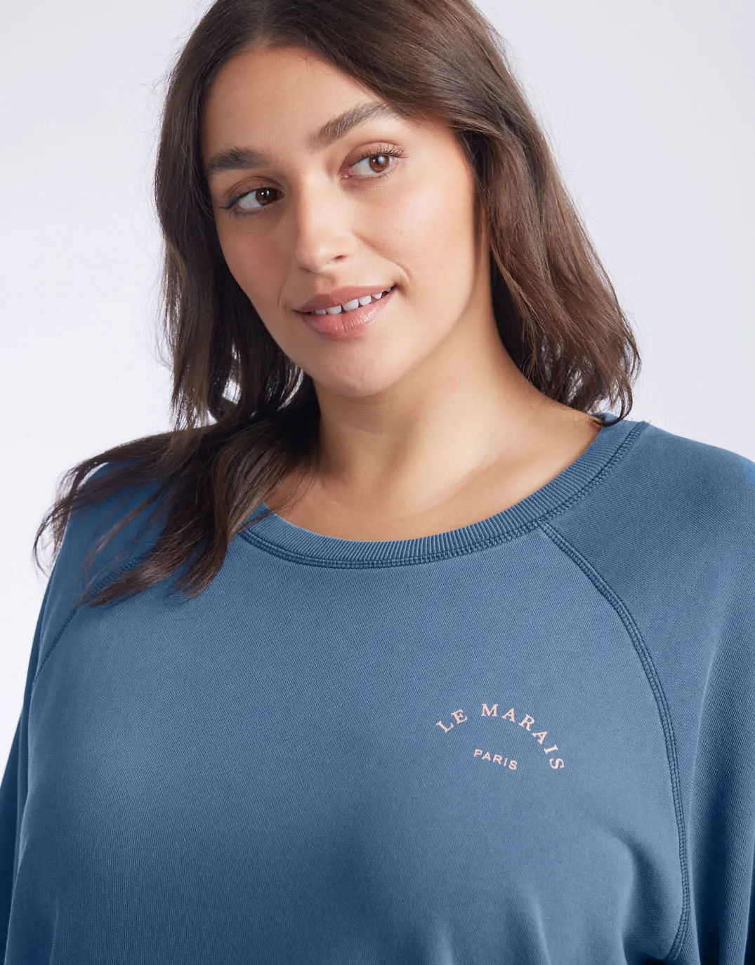 Le Marais Paris Sweat - Washed Slate/Sorbet