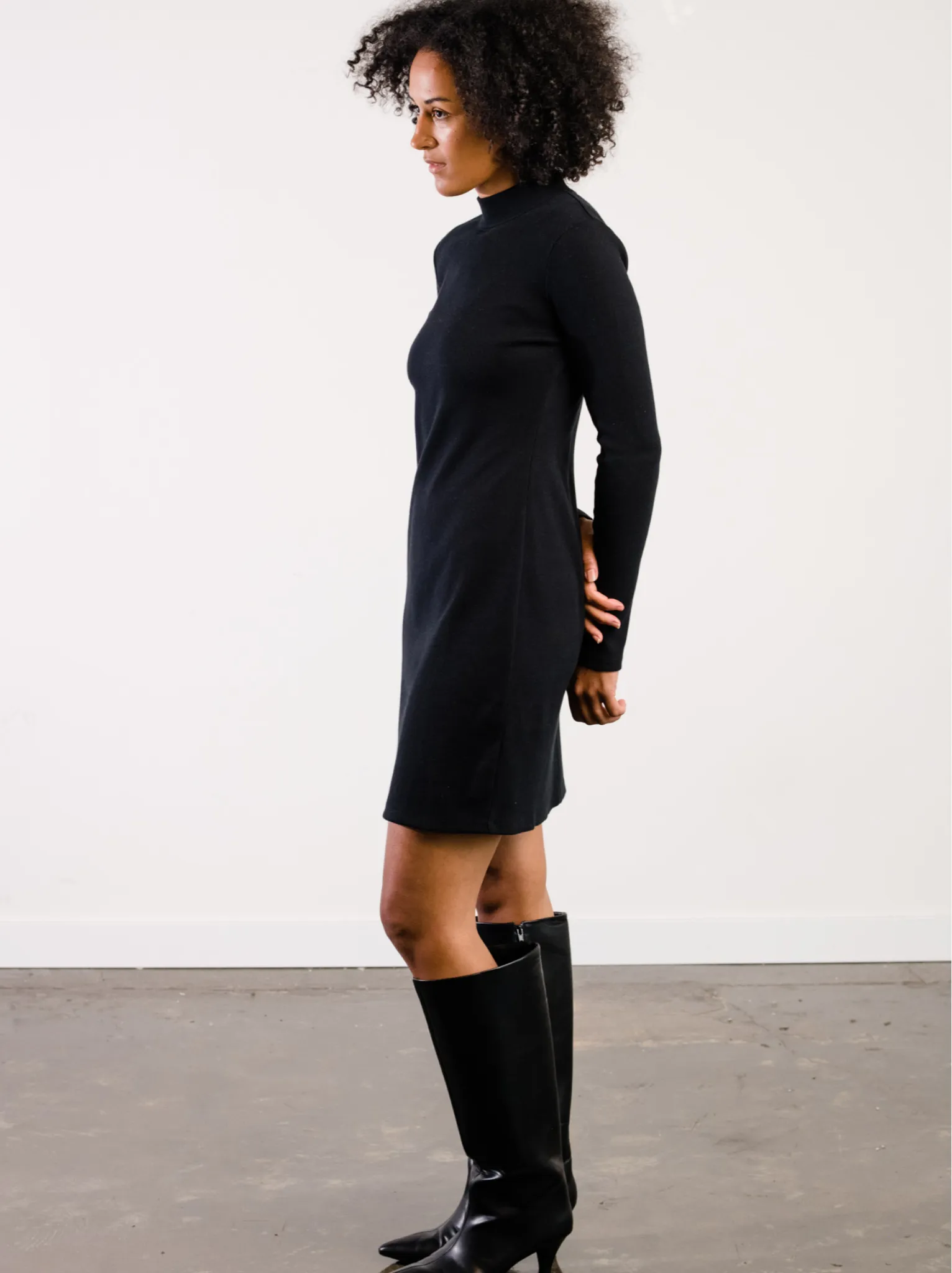 Lilith Mock Neck Mini Dress