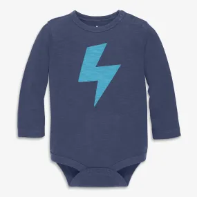 Long sleeve bolt babysuit