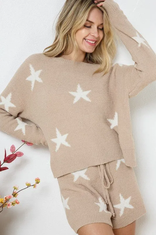 Long Sleeve Star Print Set