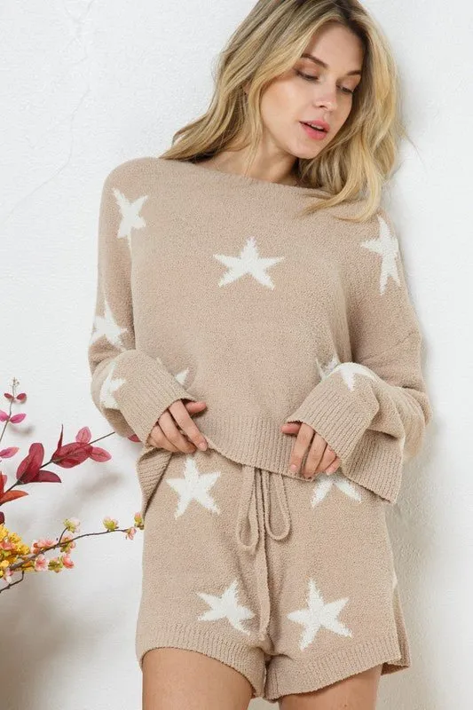 Long Sleeve Star Print Set