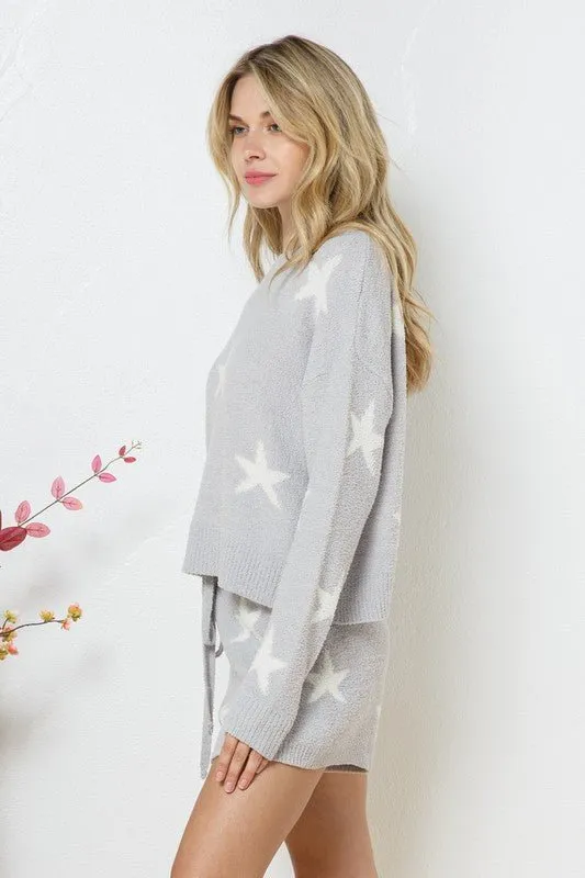 Long Sleeve Star Print Set