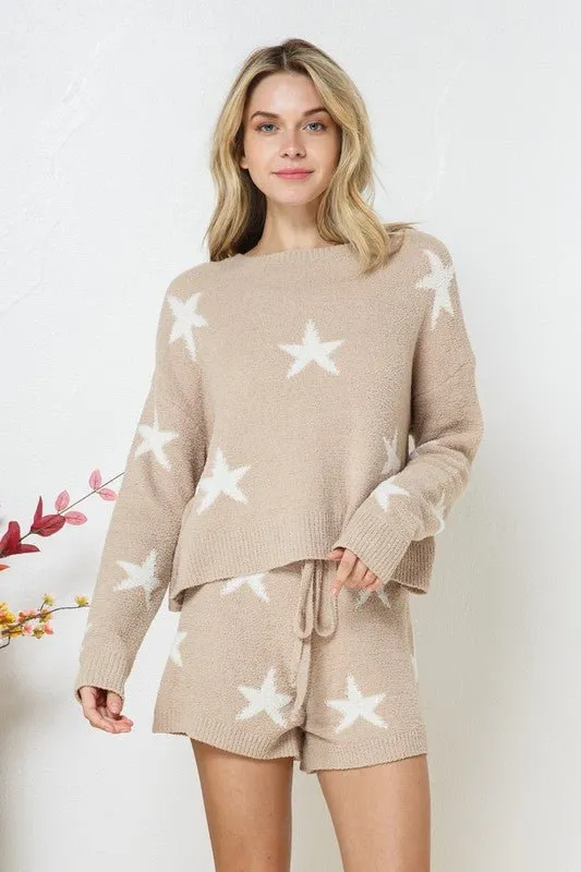 Long Sleeve Star Print Set