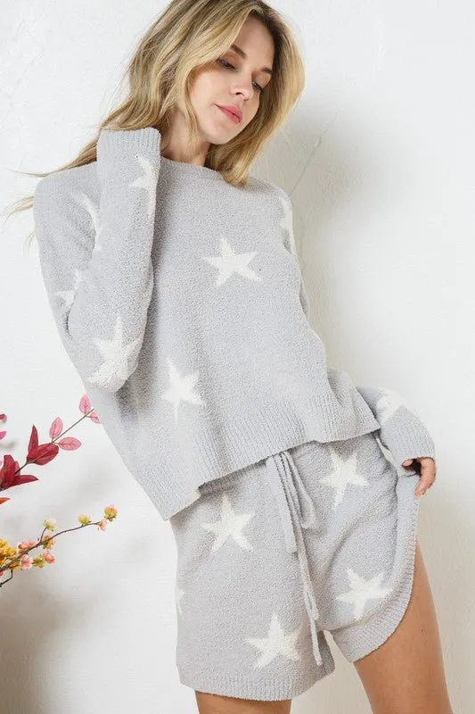 Long Sleeve Star Print Set