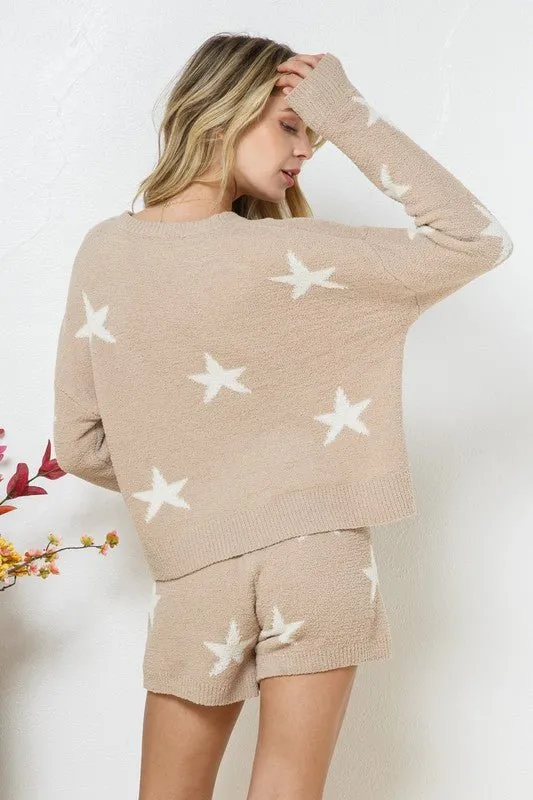 Long Sleeve Star Print Set