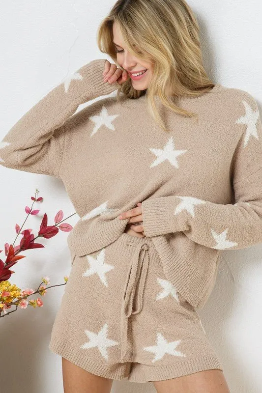 Long Sleeve Star Print Set