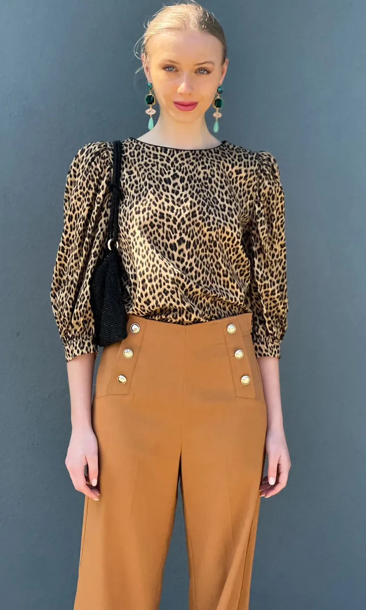 Marella Cimone Animal Print Top