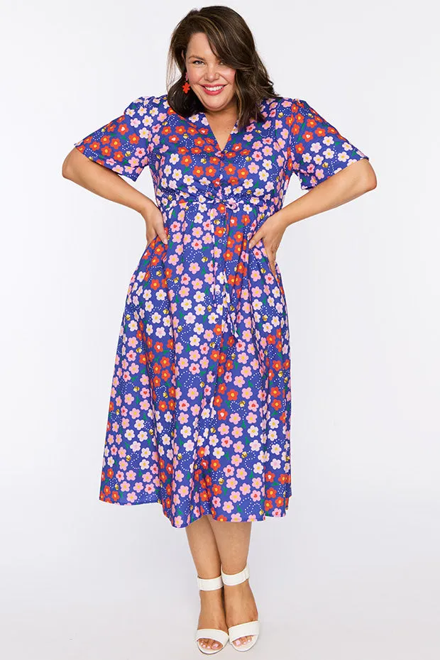 Marley Cotton Cute Daisy Bee Dress