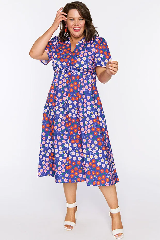 Marley Cotton Cute Daisy Bee Dress