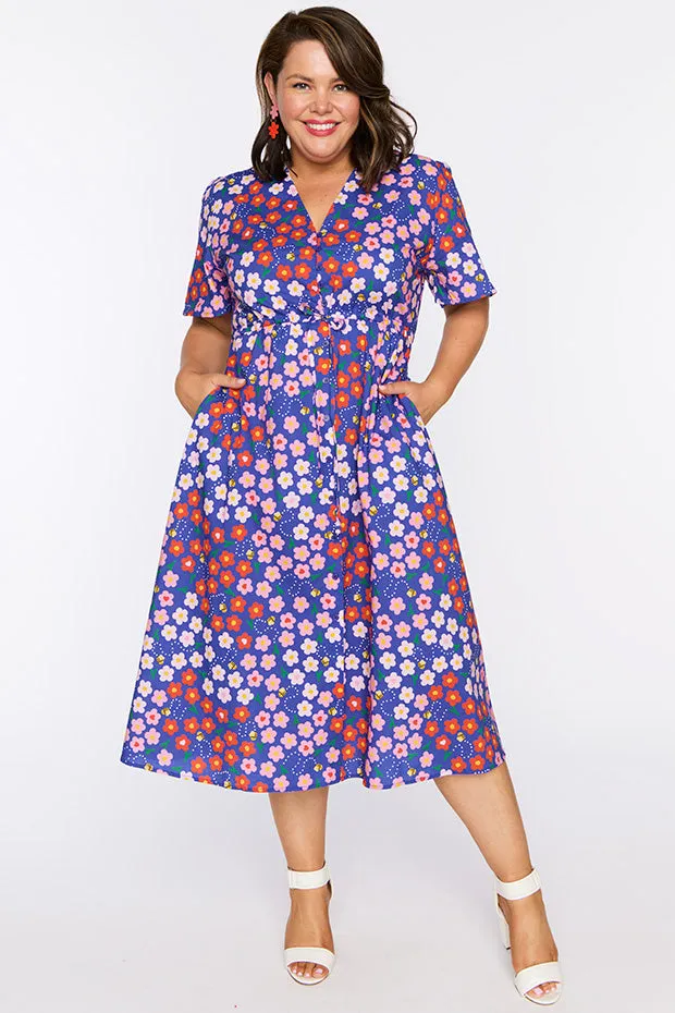 Marley Cotton Cute Daisy Bee Dress