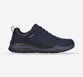 Men's Wide Fit Skechers 210021 Benago Hombre Walking Trainers - Navy