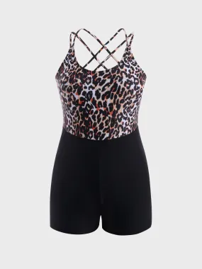 Midsize Fancy Leopard One-Piece Swimsuit